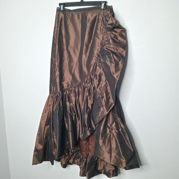 Rickie Freeman for teri jon silk skirt size 4 - Picture 2 of 7